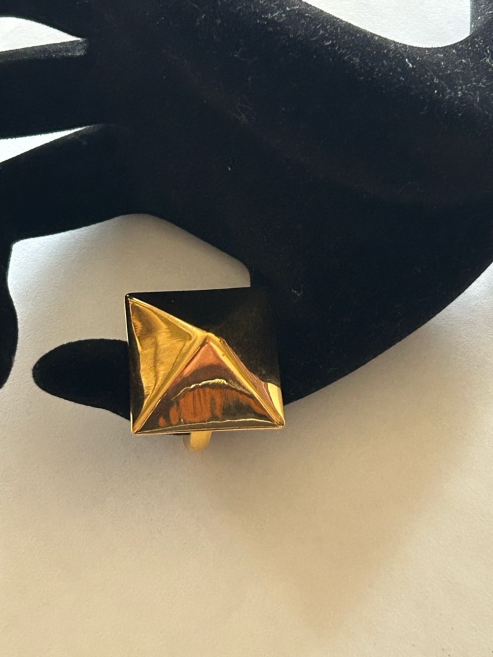 Gold Pyramid Statement Ring - Women Accessories